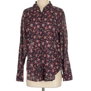 XIRENA Beau Shirt Floral Button Down 100% Cotton Small